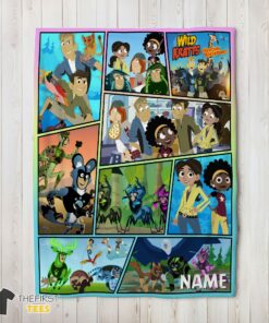 Original Wild Kratts Creature Adventures Collage Blanket Fleece Customized Blanket