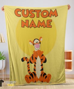 Original Winnie The Pooh Tigger Blanket Fleece Customized Blanket