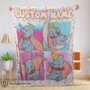Perfect Good Disney Cartoon Baby Girl Elephant Dumbo Velveteen Cute Blanket Fleece Customized Blanket