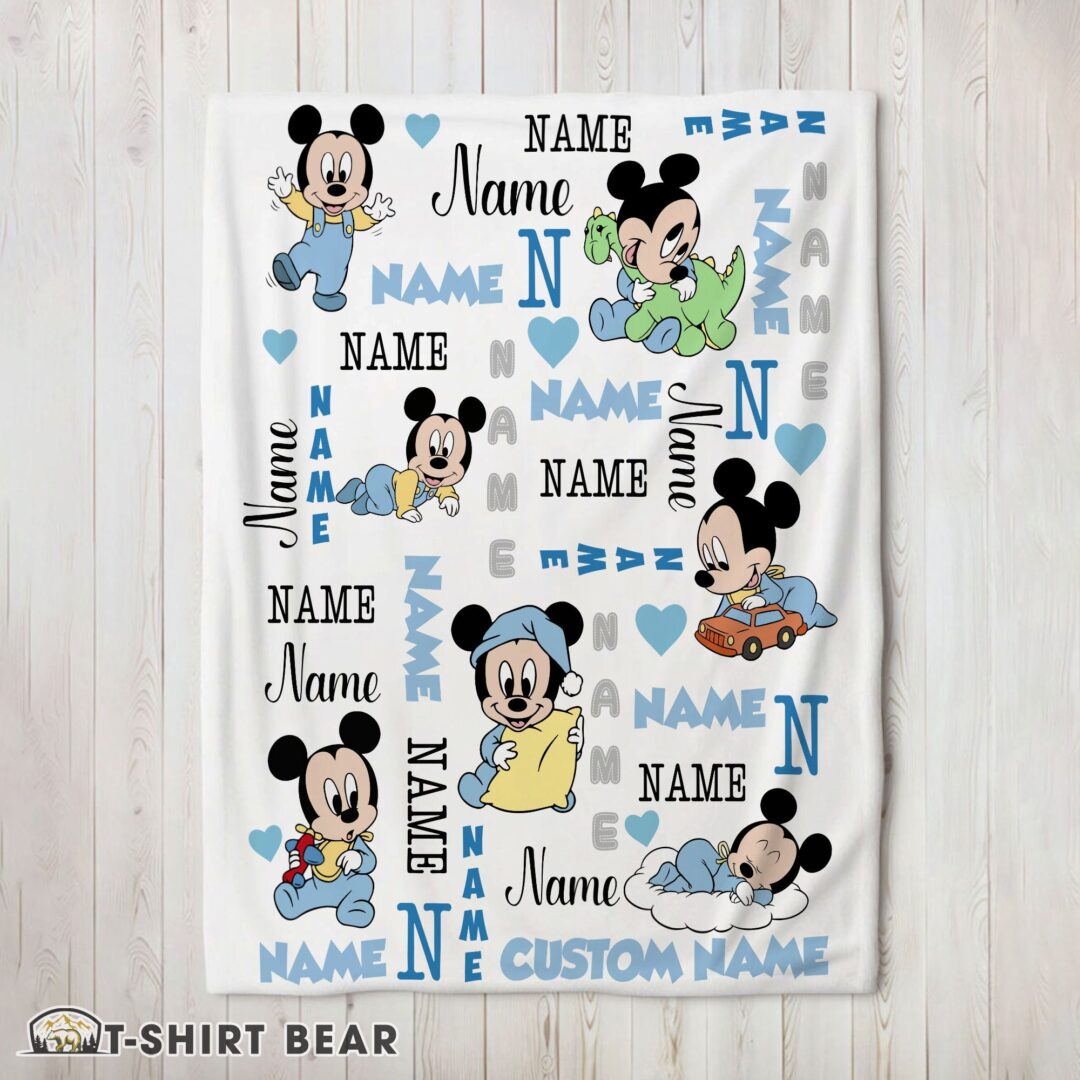 Perfect Cute Disney Baby Mickey's Dreamland Blanket Fleece Customized Blanket