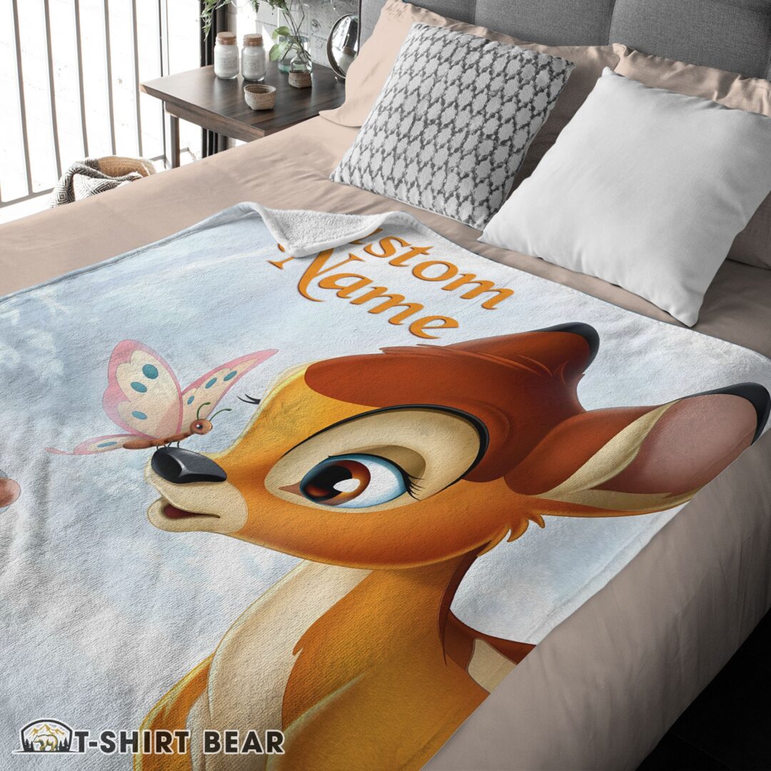 Perfect Cute Disney Bambi And Thumper Blanket Fleece Customized Blanket