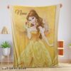 Perfect Cute Disney Belle Princess Blanket Fleece Customized Blanket