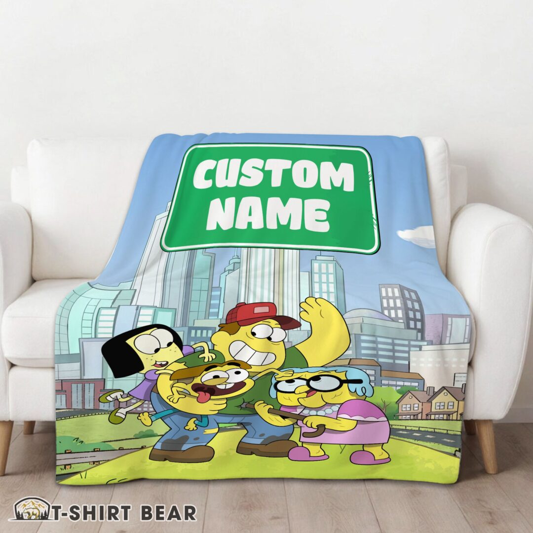 Perfect Cute Disney Big City Greens Family Cartoon Blanket Fleece Customized Blanket-mk-01 (1)