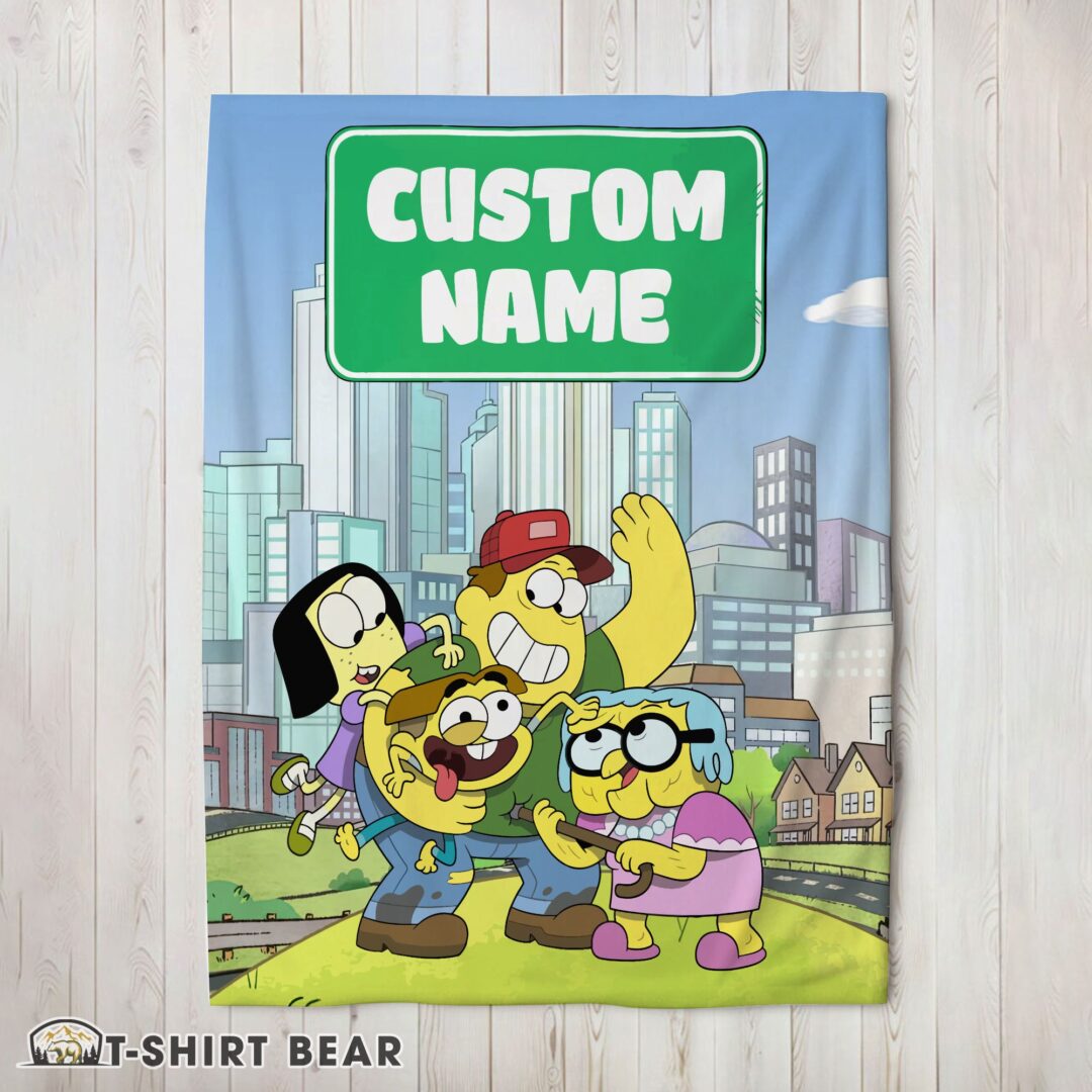 Perfect Cute Disney Big City Greens Family Cartoon Blanket Fleece Customized Blanket-mk-01 (2)