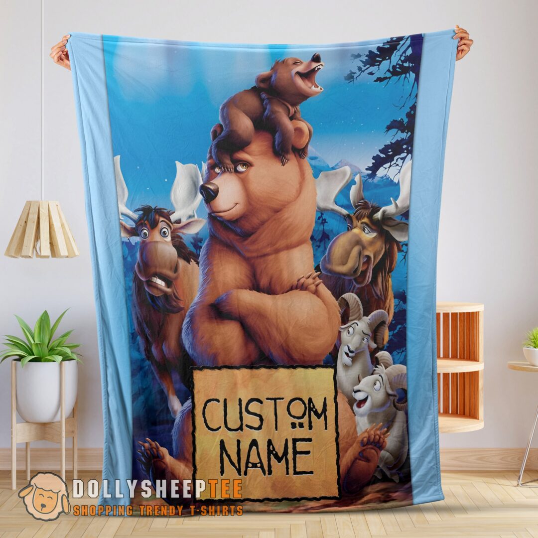 Perfect Cute Disney Brother Bear Poster Blanket Fleece Customized Blanket