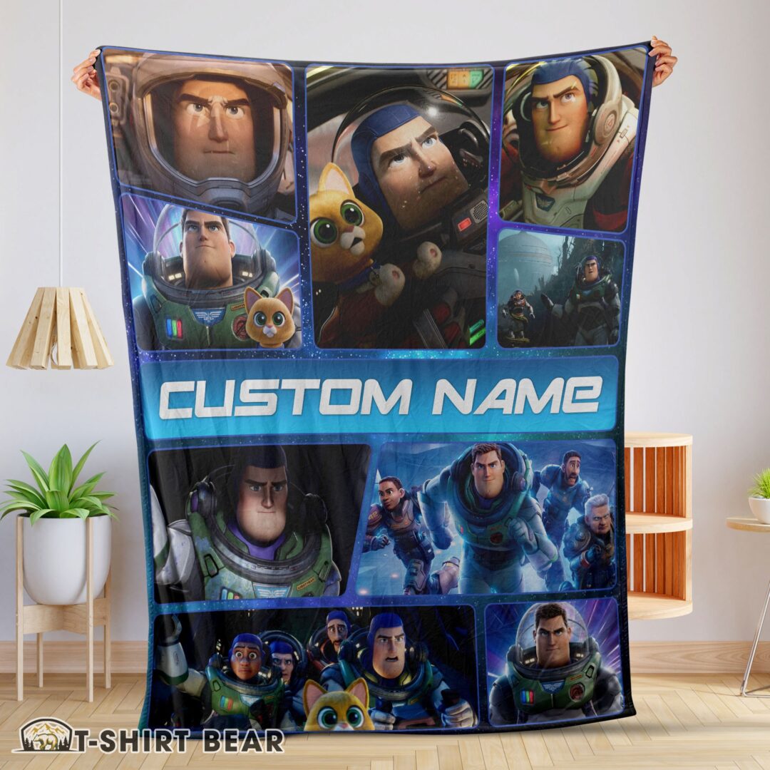Perfect Cute Disney Buzz Lightyear Collage Fleece Customized Blanket