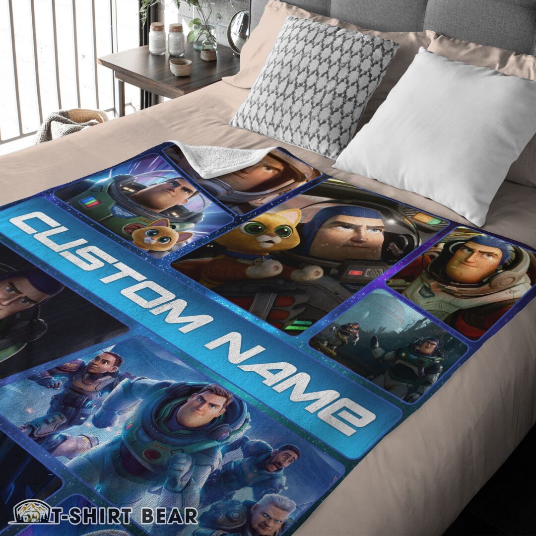 Perfect Cute Disney Buzz Lightyear Collage Fleece Customized Blanket