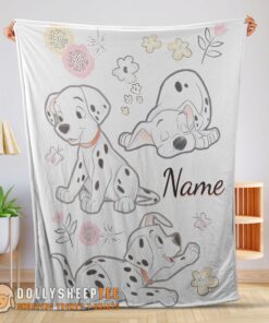 Perfect Cute Disney Cartoon 101 Dalmatians Cute Blanket Fleece Customized Blanket