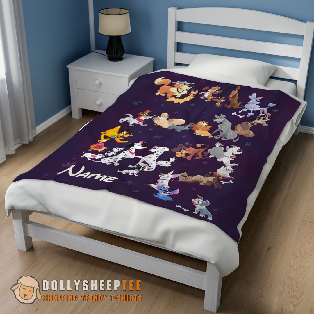 Perfect Cute Disney Cartoon All Disney Dog Blanket Fleece Customized Blanket