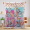 Perfect Cute Disney Cartoon Baby Girl Elephant Dumbo Velveteen Cute Blanket Fleece Customized Blanket