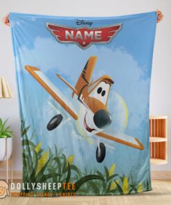 Perfect Cute Disney Planes Movie Dusty Crophopper Blanket Fleece Customized Blanket