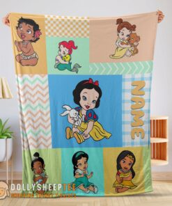 Perfect Cute Disney Princess Baby Princess Blanket Fleece Customized Blanket