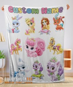 Perfect Cute Disney Princess Palace Pets Blanket Fleece Customized Blanket