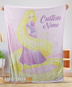 Perfect Cute Disney Rapunzel Blanket Fleece Customized Blanket