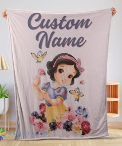 Perfect Cute Disney Snow White Princess Blanket Fleece Customized Blanket