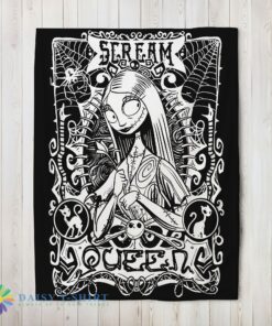Perfect Cute Disney The Nightmare Before Christmas Sally Scream Queen Blanket Fleece Customized Blanket