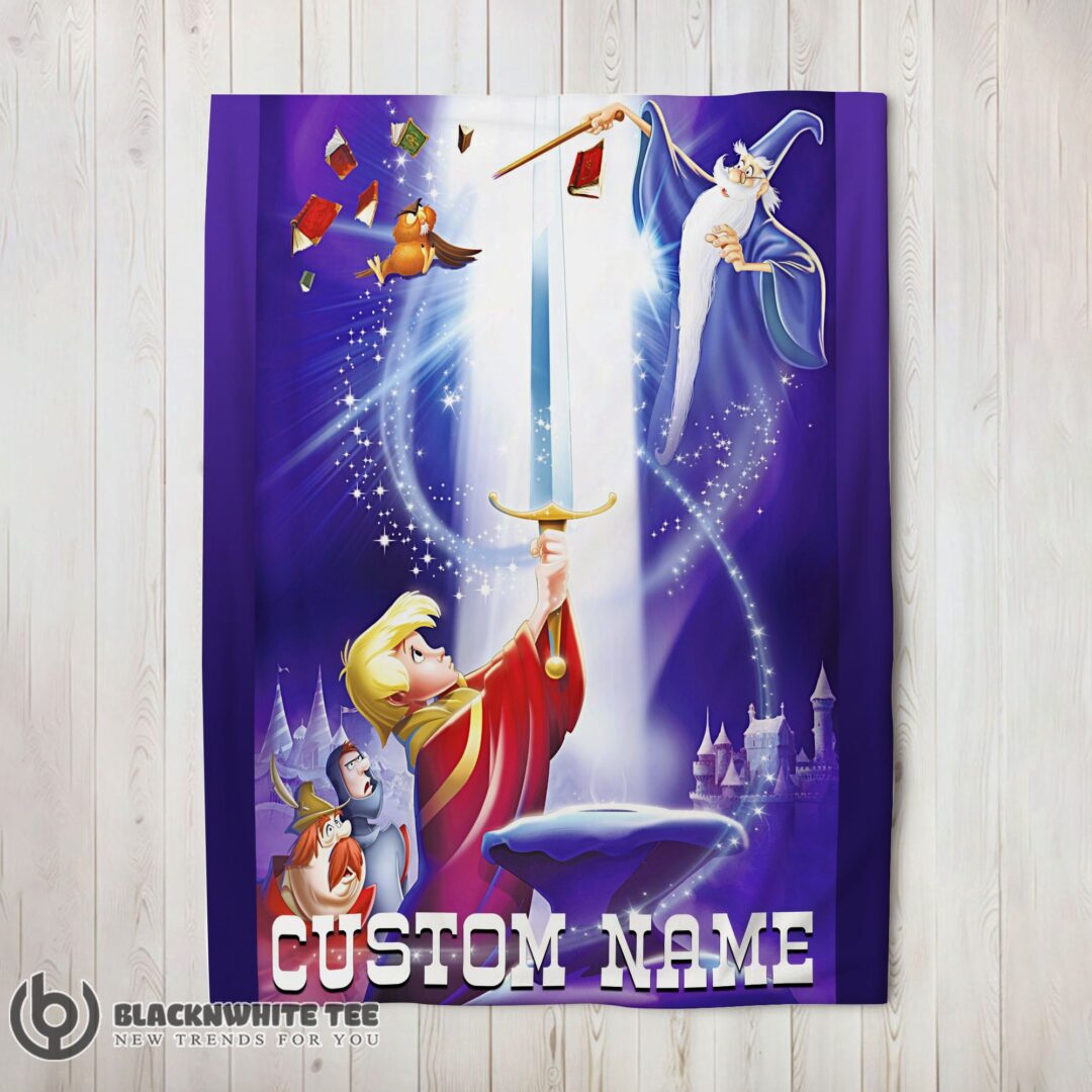Perfect Cute Disney The Sword In The Stone Legendary Blanket Fleece Customized Blanket-mk-01 (2)