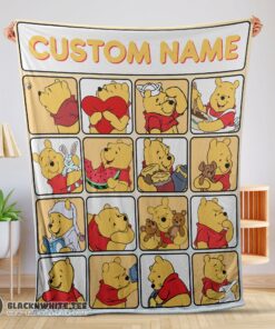 Perfect Cute Disney Winnie The Pooh With Friends Blanket Fleece Customized Blanket