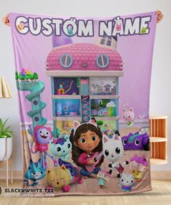 Perfect Cute Disney’s Gabby’s Dollhouse With Our Cute Girl Fleece Blanket Customize Blanket