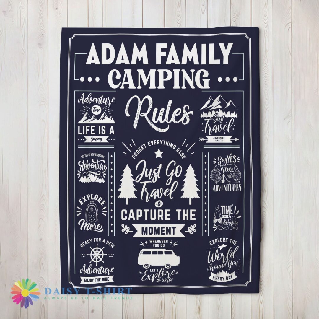 Perfect Cute Family Camping Rulers Capture The Moment Blanket Fleece Customized Blanket-mk-01 (2)