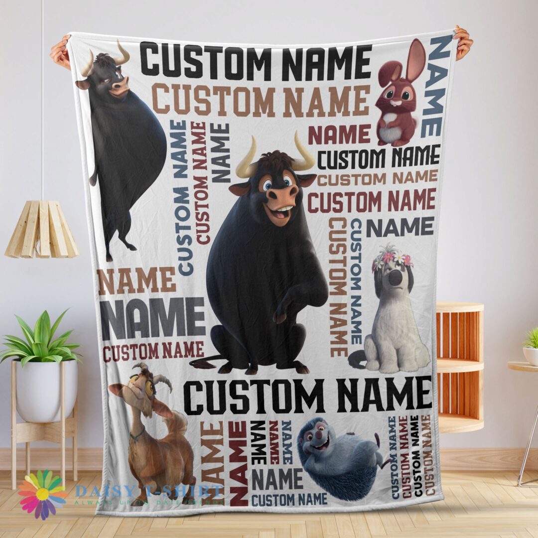 Perfect Cute Ferdinand The Bull And Friends Blanket Fleece Customized Blanket