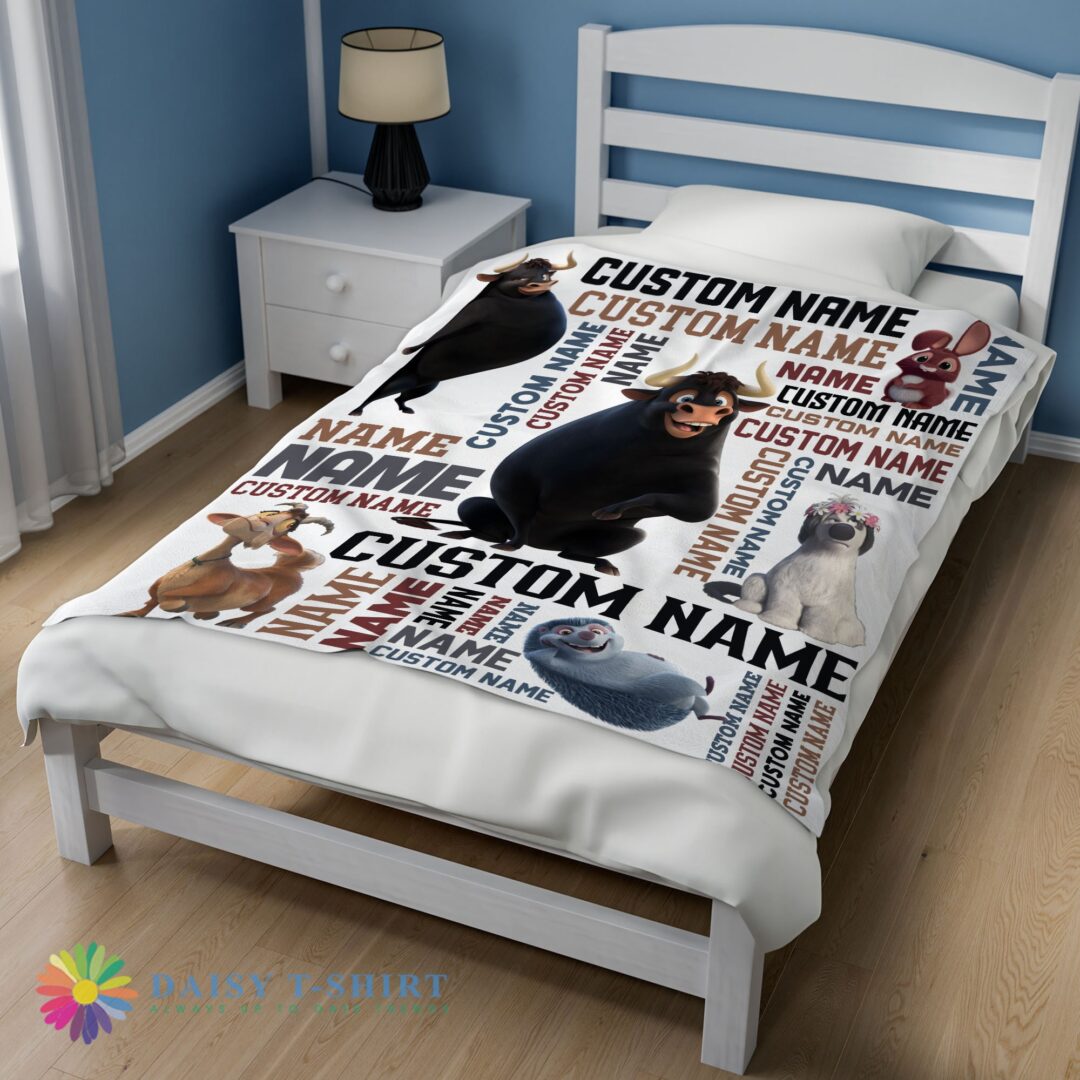 Perfect Cute Ferdinand The Bull And Friends Blanket Fleece Customized Blanket