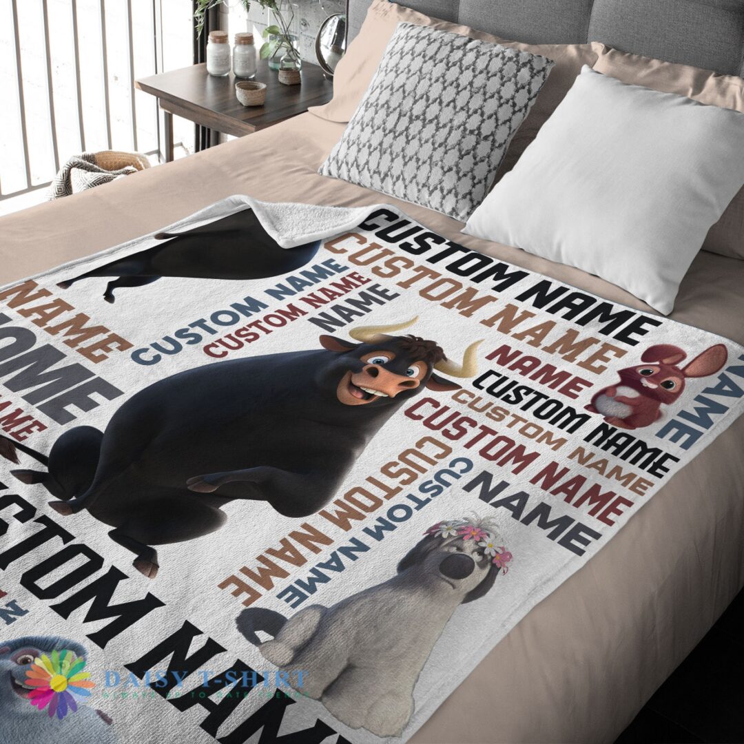 Perfect Cute Ferdinand The Bull And Friends Blanket Fleece Customized Blanket