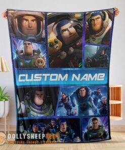 Perfect Cute Hot Disney Buzz Lightyear Collage Fleece Customized Blanket