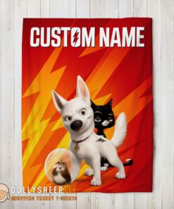 Perfect Disney Bolt And Friends Blanket Fleece Customized Blanket