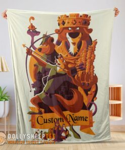 Perfect Disney Cartoon Robin Hood Blanket Fleece Customized Blanket