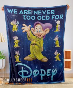 Perfect Disney Cartoon Snow White Dopey The Seven Dwarfs Blanket