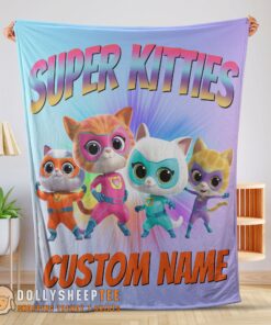 Perfect Disney Cartoon SuperKitties Blanket Fleece Customized Blanket