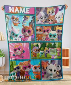 Perfect Disney Cartoon SuperKitties With Friends Blanket Fleece Customized Blanket