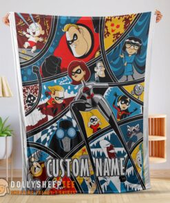 Perfect Disney Cartoon The Incredibles Tapestry Blanket Fleece Customized Blanket
