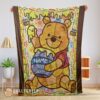 Perfect Disney Cartoon Winnie The Pooh With Jars of Honey Blanket Customize Blanket
