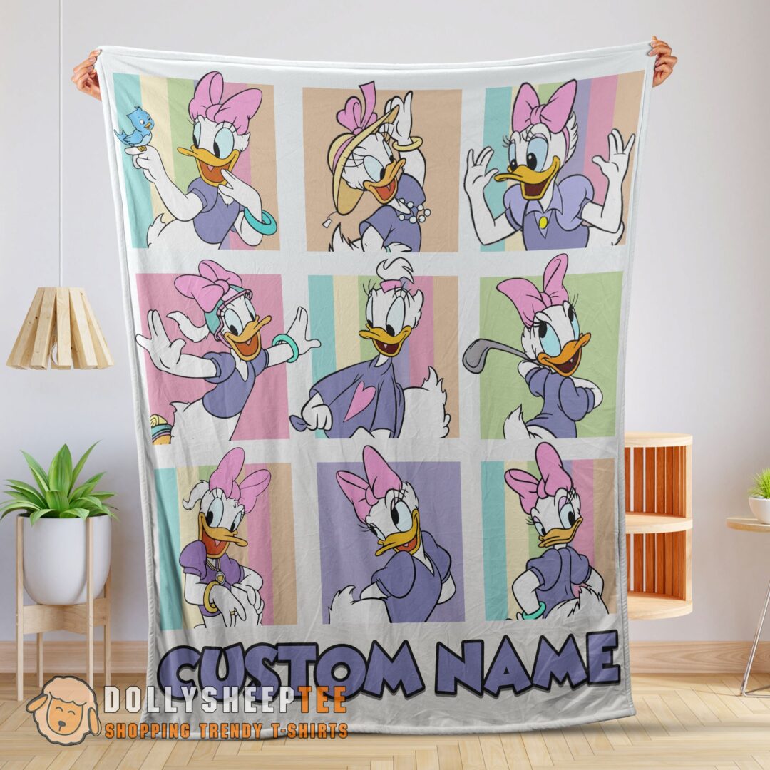 Perfect Disney Daisy Duck And Friends Daisy Duck Moods Blanket Customize Blanket-mk-01 (1)
