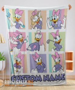 Perfect Disney Daisy Duck And Friends Daisy Duck Moods Blanket Customize Blanket