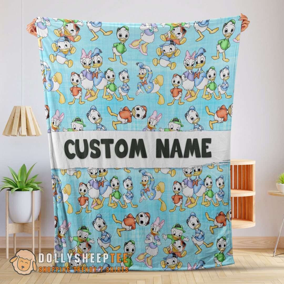 Perfect Disney Donald Duck Daisy Huey Dewey Louie Blanket Fleece Customized Blanket-mk-01 (1)
