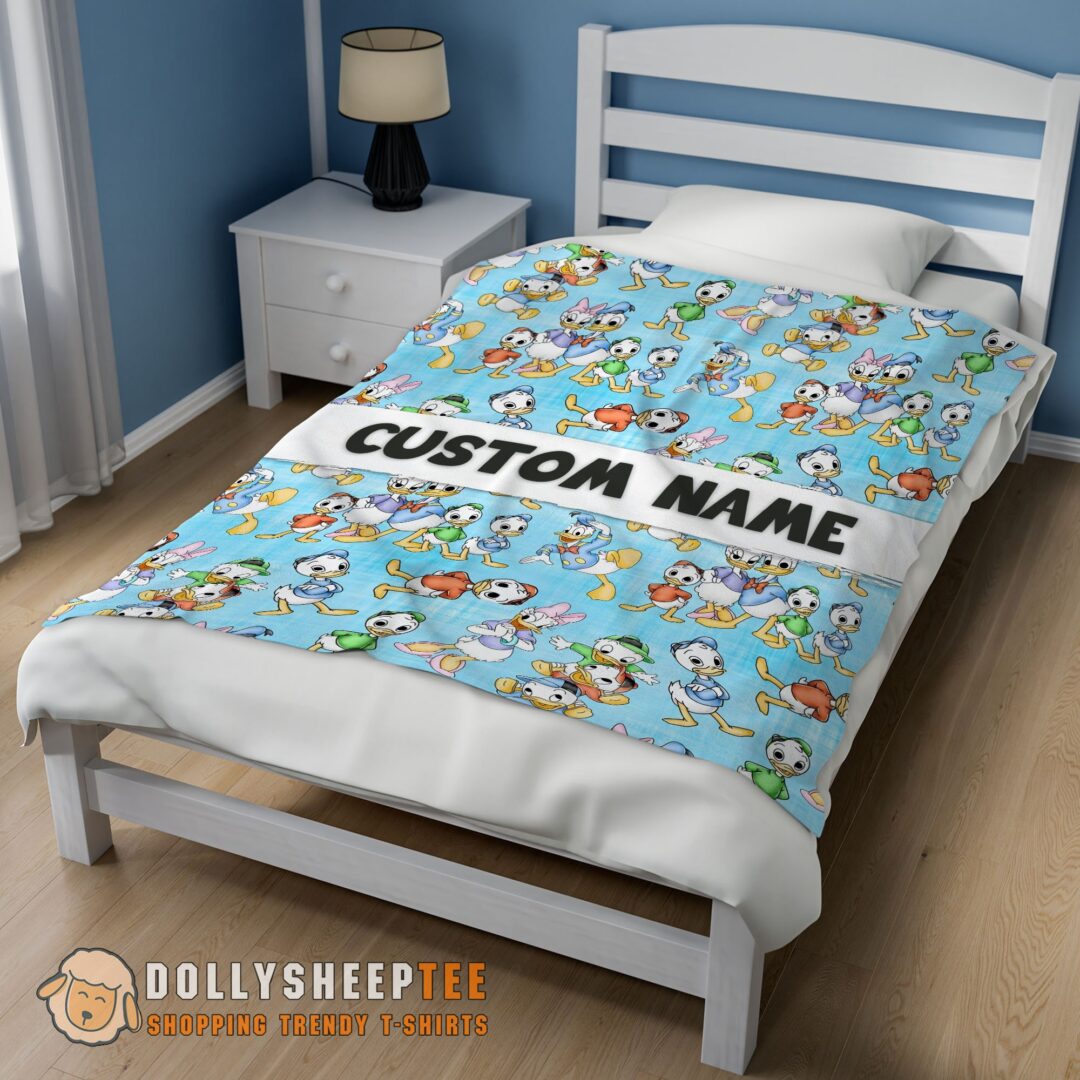 Perfect Disney Donald Duck Daisy Huey Dewey Louie Blanket Fleece Customized Blanket-mk-01 (2)