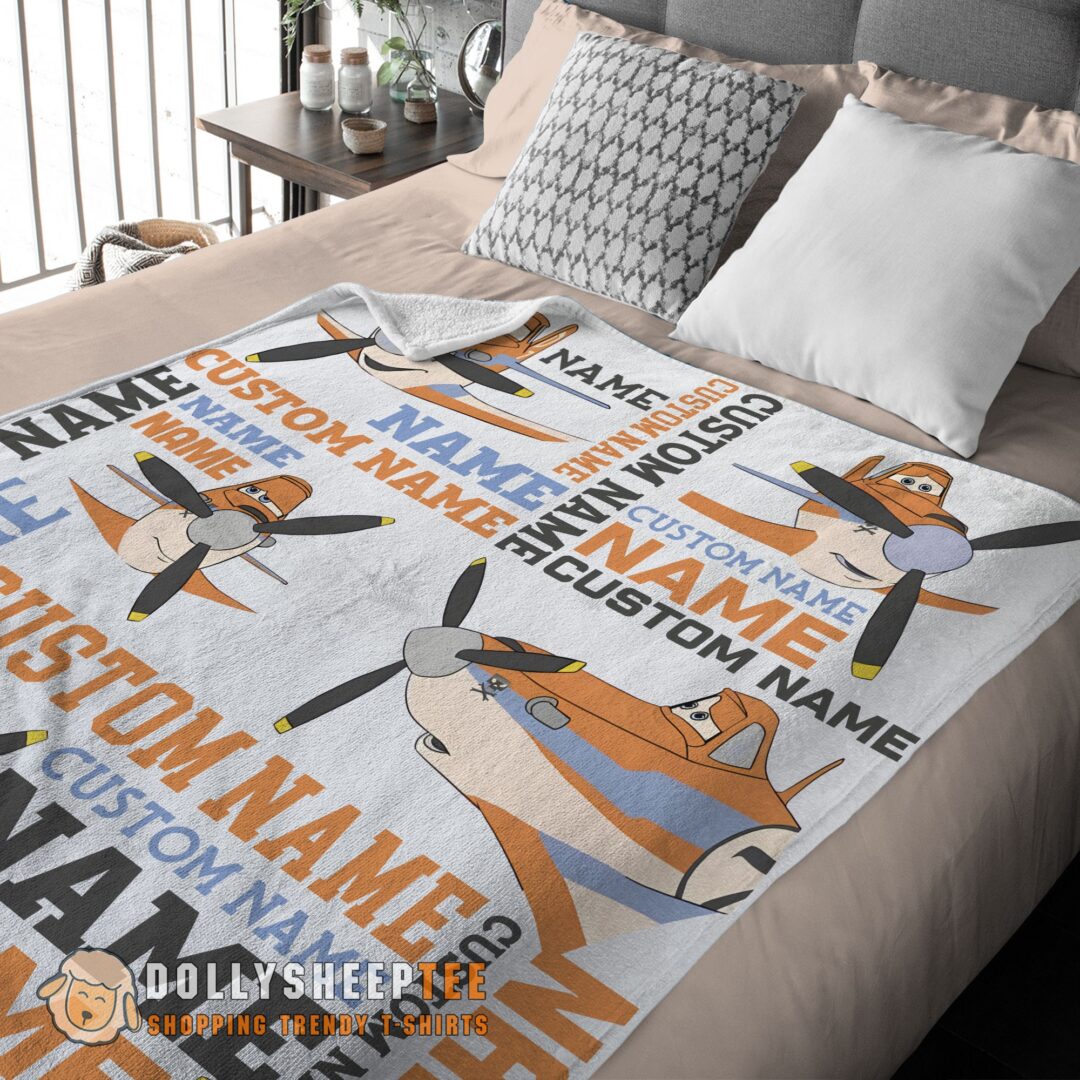 Perfect Disney Dusty Crophopper Blanket Fleece Customized Blanket