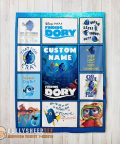 Perfect Disney Finding Dory What Would Dory Do Collage Blanket Fleece Customized Blanket