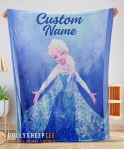 Perfect Disney Frozen Magic Elsa Blanket Fleece Customized Blanket