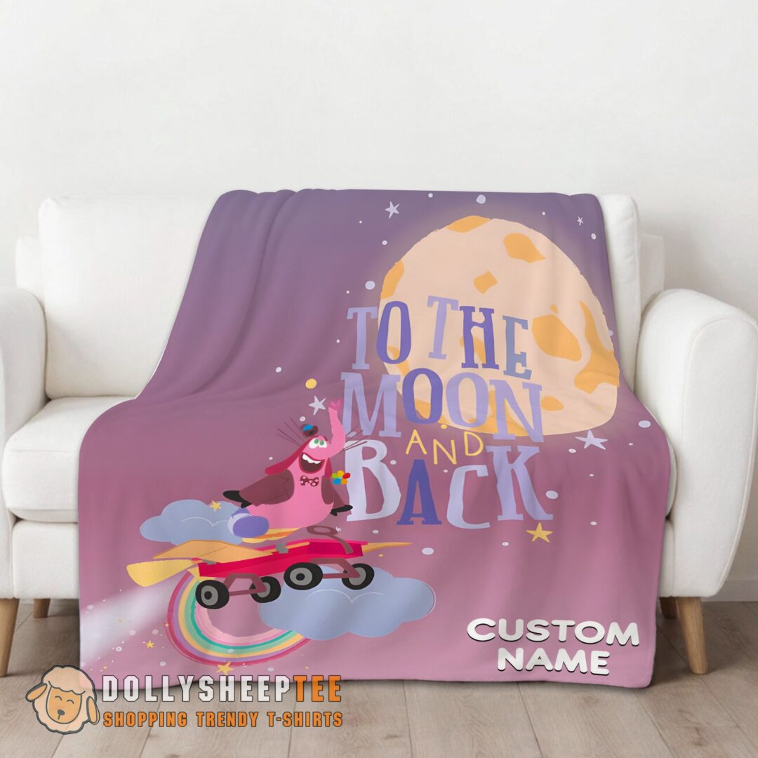 Perfect Disney Inside Out Bing Bong To The Moon And Back Blanket Fleece Customized Blanket-mk-01 (1)