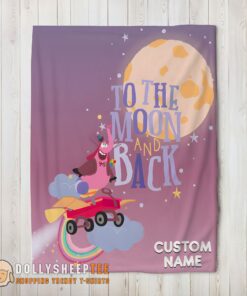 Perfect Disney Inside Out Bing Bong To The Moon And Back Blanket Fleece Customized Blanket