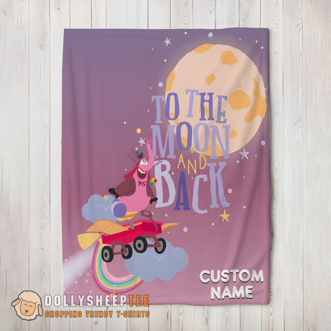 Perfect Disney Inside Out Bing Bong To The Moon And Back Blanket Fleece Customized Blanket-mk-01 (2)