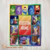 Perfect Disney Inside Out Colorful Collage Blanket Fleece Customized Blanket
