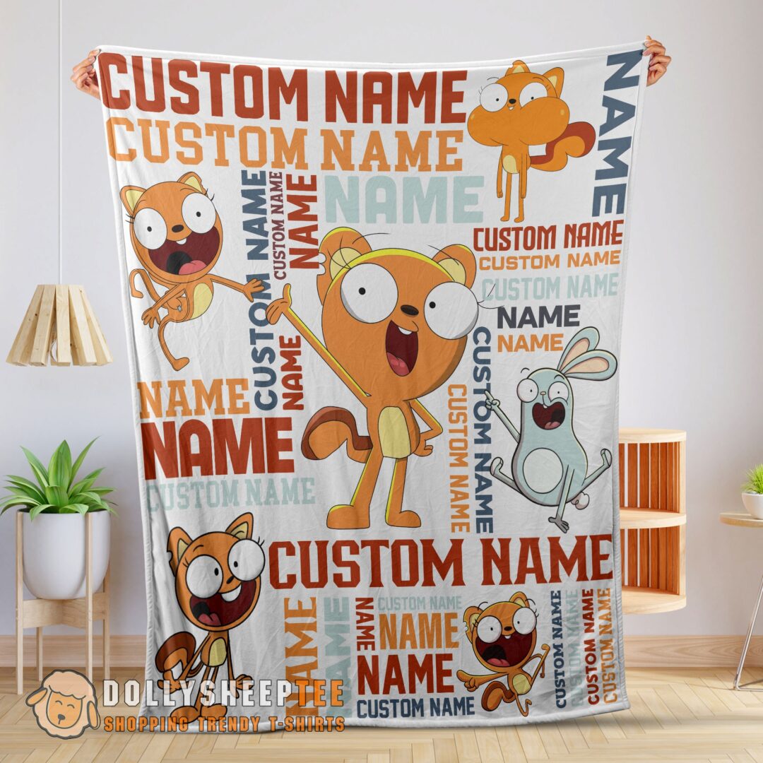 Perfect Disney Kiff Chatterley & Barry Buns Blanket Fleece Customized Blanket