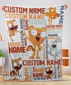 Perfect Disney Kiff Chatterley & Barry Buns Blanket Fleece Customized Blanket