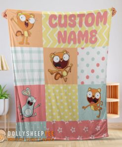 Perfect Disney Kiff Chatterley & Barry Buns Pattern Blanket Fleece Customized Blanket