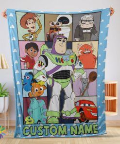 Perfect Disney Pixar Toy Story Buzz Lightyear With Friends Blanket Fleece Customized Blanket